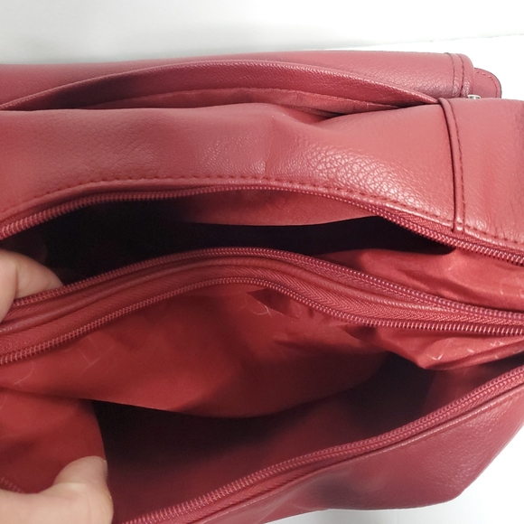 Rosetti Red Shoulder Bag Casual Chic Purse Faux Leather Hand Bag Valentines Day - Picture 8 of 12